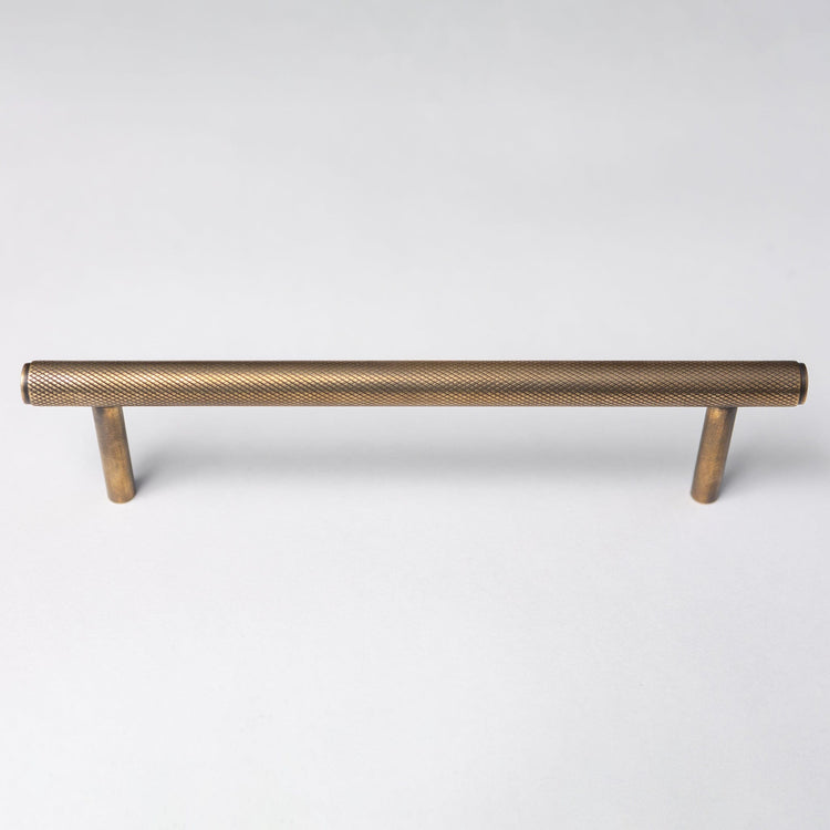 Solid Brass Knurled Kitchen Pull Handles & Knobs - Antique Brass - Brass bee