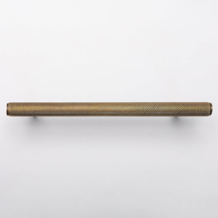 Solid Brass Knurled Kitchen Pull Handles & Knobs - Antique Brass - Brass bee