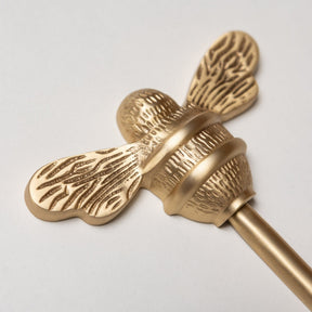 Solid Brass bee Coat Hook - Satin Brass Finish - Brass bee