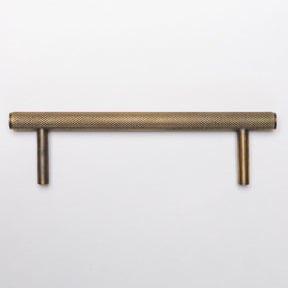 Solid Brass Knurled Kitchen Pull Handles & Knobs - Antique Brass - Brass bee