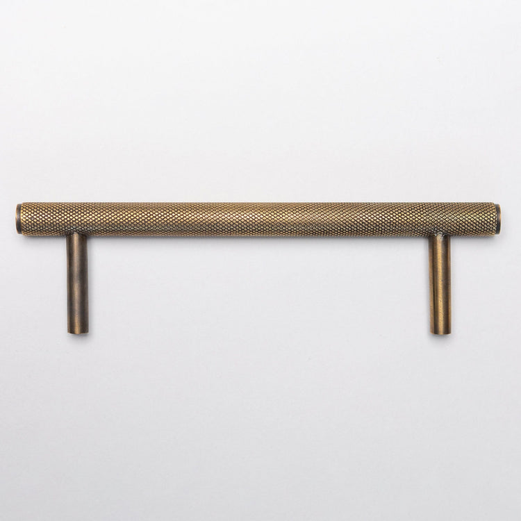 Solid Brass Knurled Kitchen Pull Handles & Knobs - Antique Brass - Brass bee