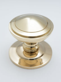 Solid Brass Centre Door Knob - 76mm - Brass bee