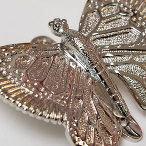 Brass Butterfly Door Knocker - Nickel Finish - Brass bee