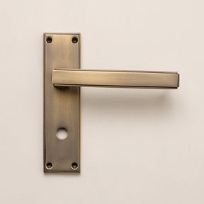 Antique Brass Art Deco Lever Handles - Solid Brass - Brass bee