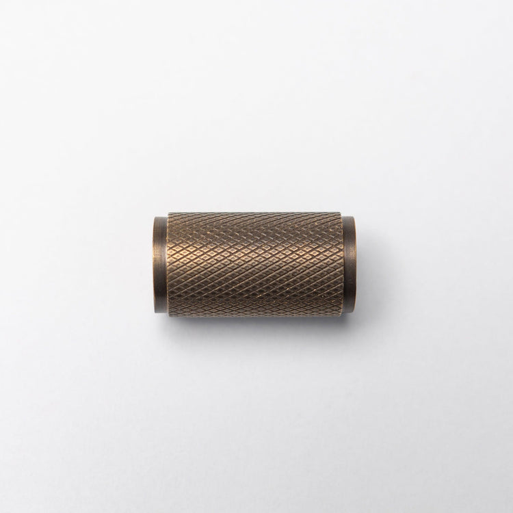 Solid Brass Knurled Kitchen Pull Handles & Knobs - Antique Brass - Brass bee