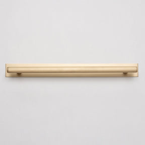 Solid Brass Straight Knurled Kitchen Pull Handles & Knobs - Satin Brass Finish - Brass bee