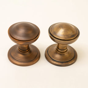 Imperial Dome Solid Brass Centre Door Knob - Brass bee
