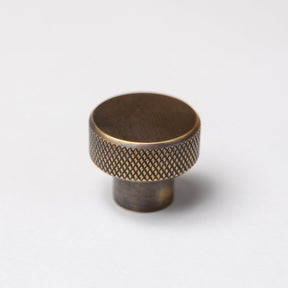 Solid Brass Knurled Kitchen Pull Handles & Knobs - Antique Brass - Brass bee