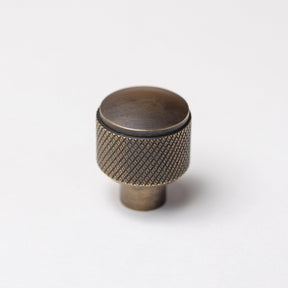 Solid Brass Knurled Kitchen Pull Handles & Knobs - Antique Brass - Brass bee