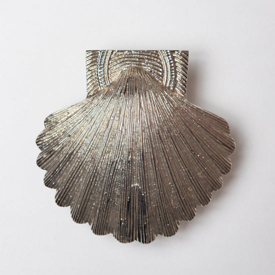 Brass Shell Door Knocker - Nickel Finish - Brass bee