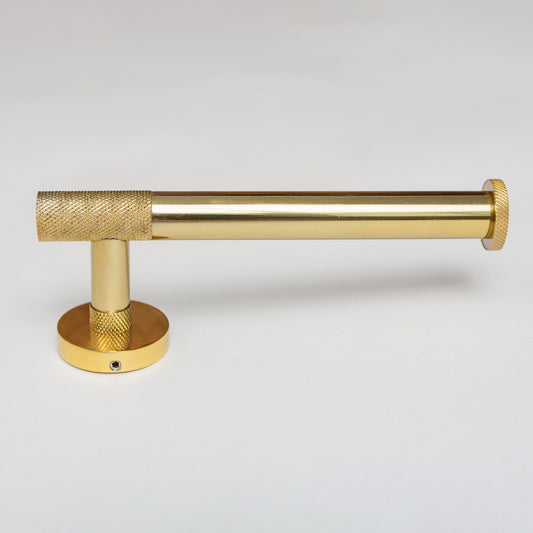 Brass Finish Knurled Bathroom Accessory Range