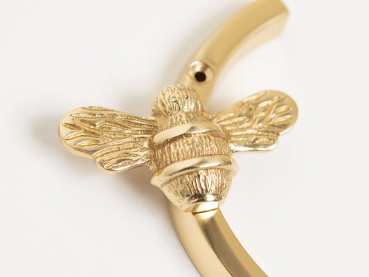 Brass bee Premium House Letters with Bee - 5 Inch - Brass bee