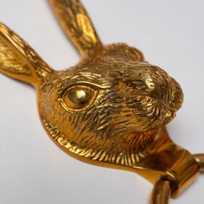 Brass Hare Door Knocker - Brass Finish - Brass bee