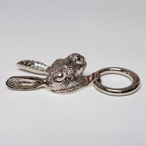 Brass Hare Door Knocker - Nickel Finish - Brass bee