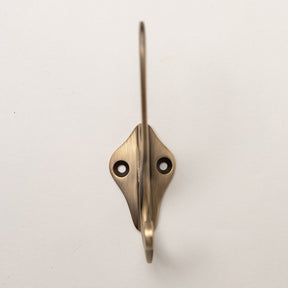 Solid Brass sunrise Coat Hook - Antique Brass Finish - Brass bee