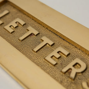 Brass bee Letterplate - Polished Brass - Brass bee