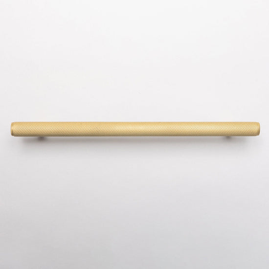 Solid Brass Knurled Kitchen Pull Handles & Knobs - Satin Brass - Brass bee
