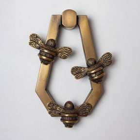 Solid Brass HIVE Bee Door Knockers - Premium Size - Brass bee