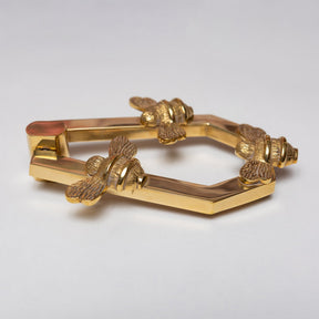 Solid Brass HIVE Bee Door Knockers - Premium Size - Brass bee