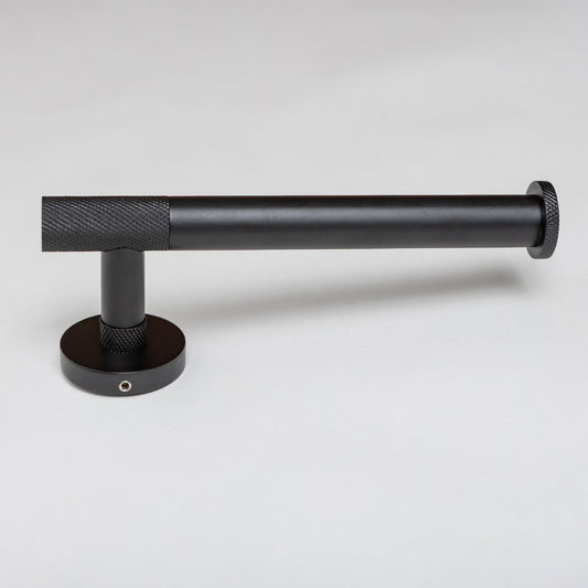 Matte Black Knurled Bathroom Accessory Range