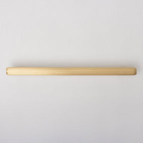 Solid Brass Straight Knurled Kitchen Pull Handles & Knobs - Satin Brass Finish - Brass bee