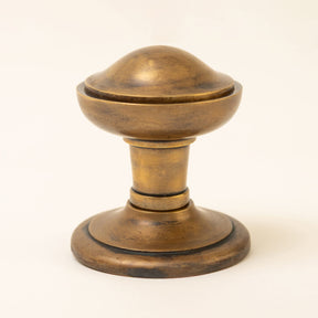 Imperial Dome Solid Brass Centre Door Knob - Brass bee