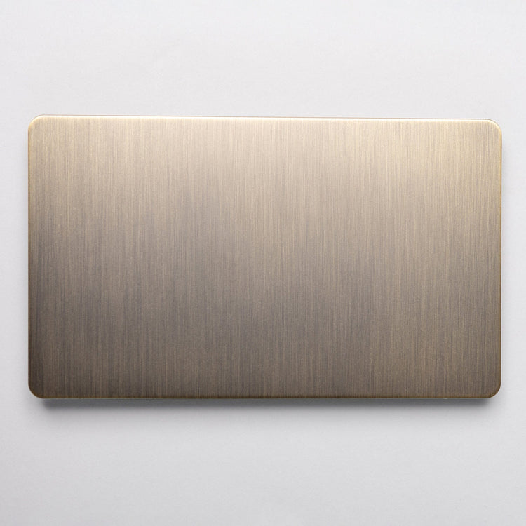 Antique Brass Switches and Sockets - Straight Knurled Design