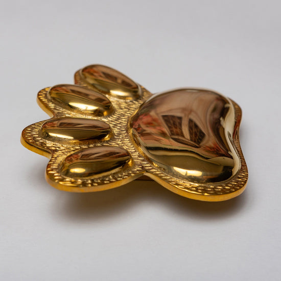 Brass Dog/Cat PAW Door Knocker - Brass Finish - Brass bee