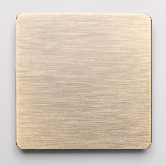 Antique Brass Switches and Sockets - Straight Knurled Design - Brass bee