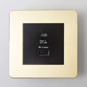 Foundry Series Knurled Toggle Switches and Sockets – Satin Brass - Brass bee