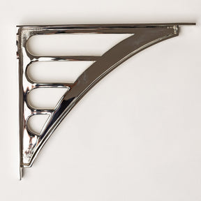 Solid Brass Morpeth Shelf Brackets - Nickel - Brass bee