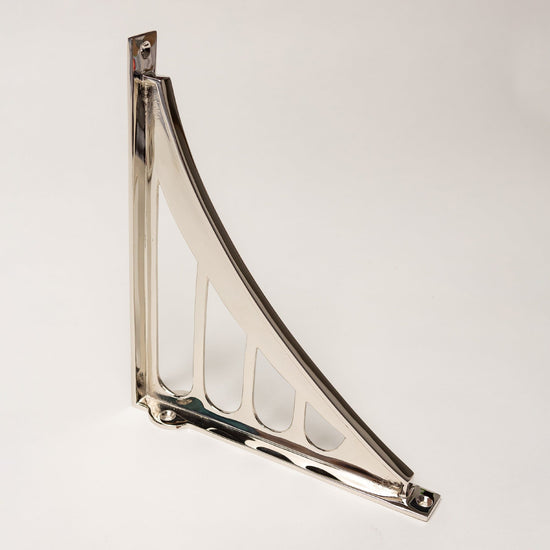 Solid Brass Morpeth Shelf Brackets - Nickel - Brass bee
