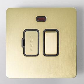 Foundry Series Knurled Toggle Switches and Sockets – Satin Brass - Brass bee