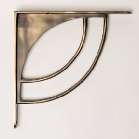 Solid Brass Castle Shelf Brackets - Antique Brass - Brass bee