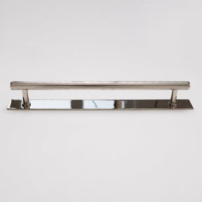 Solid Brass Straight Knurled Kitchen Pull Handles & Knobs - Polished Nickel Finish - Brass bee