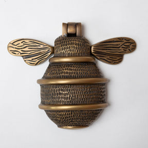 Solid Brass Queen Bee Door Knockers - Premium Size - Brass bee