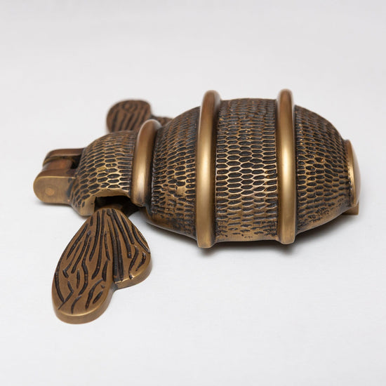 Solid Brass Queen Bee Door Knockers - Premium Size - Brass bee