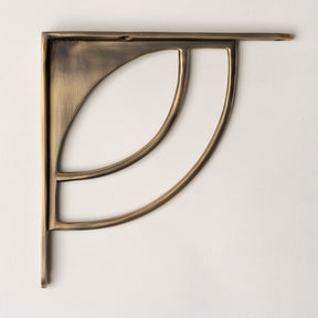 Solid Brass Castle Shelf Brackets - Antique Brass - Brass bee