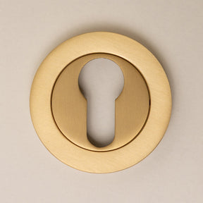 Satin Brass Straight Knurled Lever Handles - Solid Brass - Brass bee