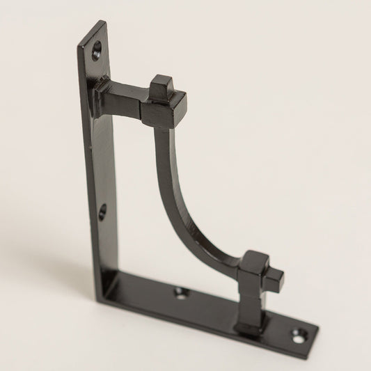 Black Vintage Industrial Style Solid Iron Shelf Brackets