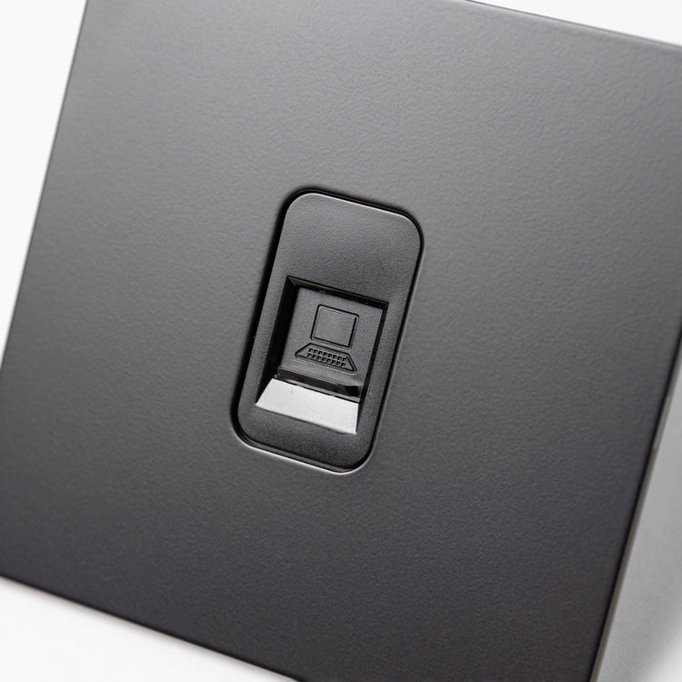 Matte Black Switches and Sockets - B Series
