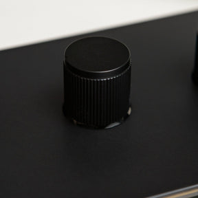 Matte Black Switches and Sockets - Straight Knurled Design - Brass bee