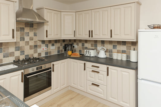 Solid Brass Kitchen Pull Handles with Round Ends - Antique Brass - Brass bee