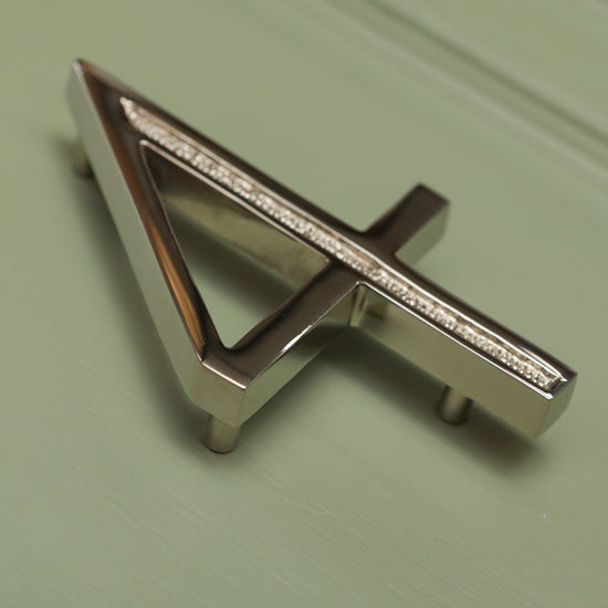 Premium Floating Engraved House Numbers in Nickel Finish 0-9 - Brass bee