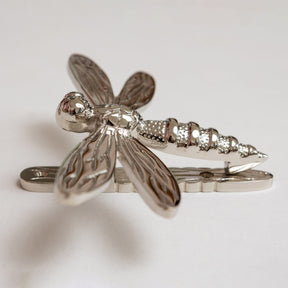 Brass Dragonfly Door Knocker - Nickel Finish - Brass bee