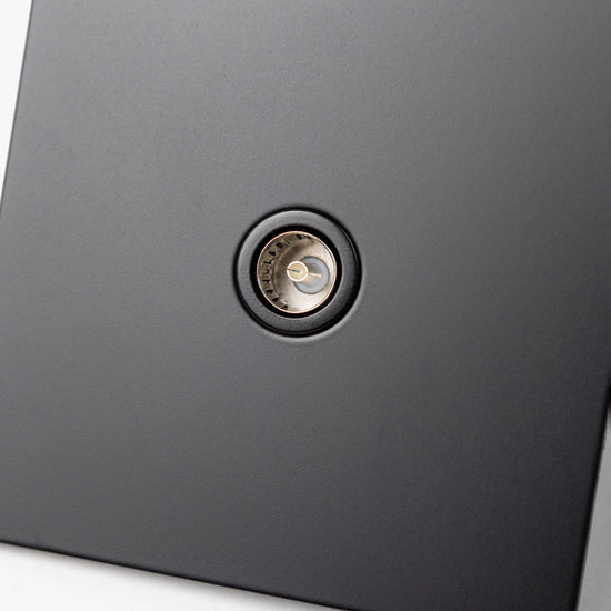 Matte Black Switches and Sockets - Straight Knurled Design - Brass bee
