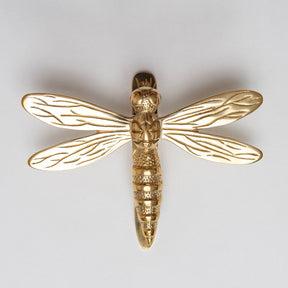 Brass Dragonfly Door Knocker - Brass Finish - Brass bee