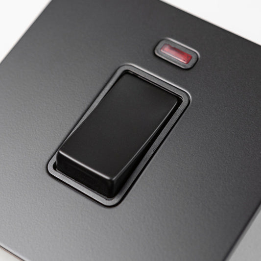 20A Switch in Black – Brass Bee