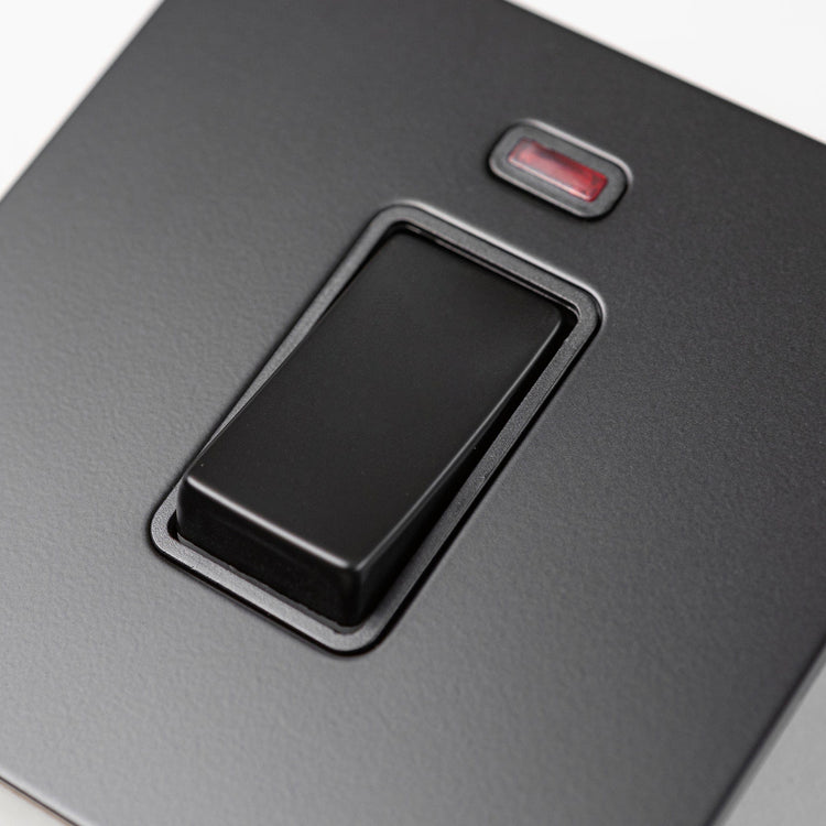 Matte Black Switches and Sockets - B Series
