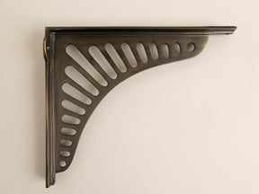 Antique Brass Sunrise Shelf Brackets - Heavy Duty Solid Brass - Brass bee